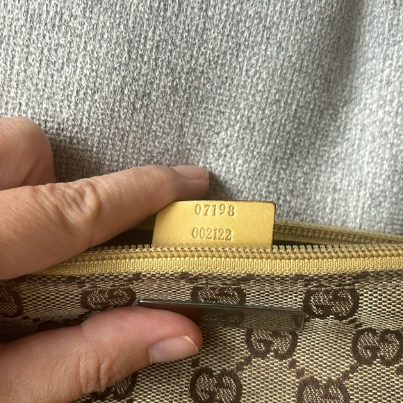 Gucci Vintage Boat Pochette GG Canvas Shoulder Bag. - Picture 4 of 9